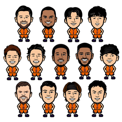 選手イラストステッカー（ランダム）