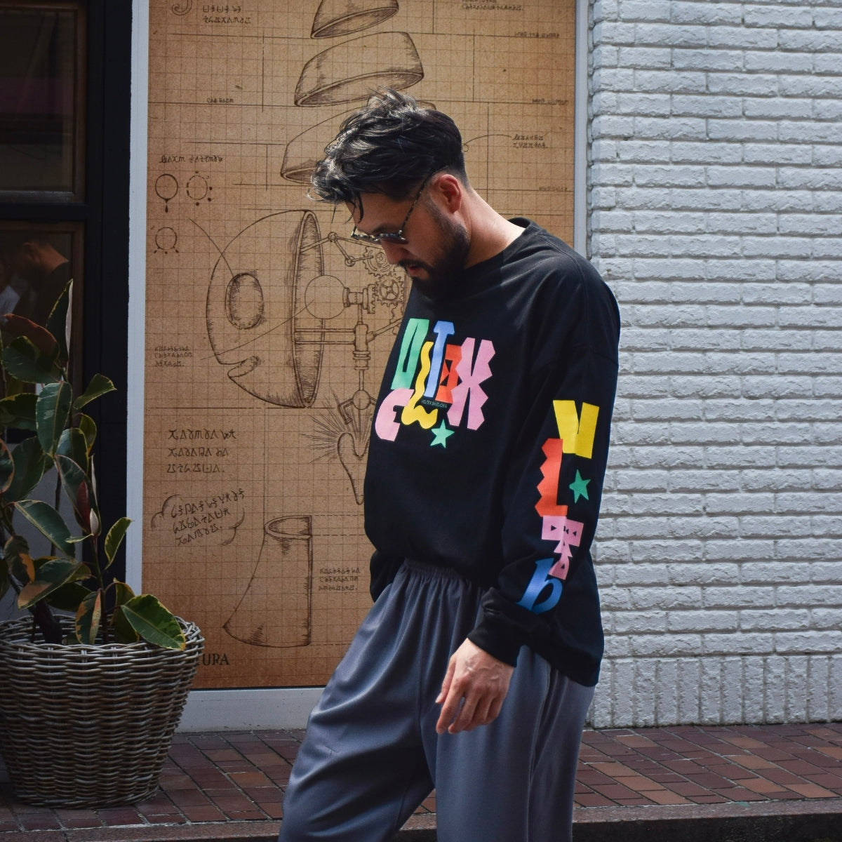 Color Typography L/S Tee